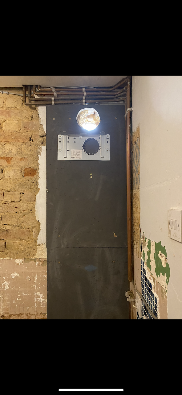 New Vaillant boiler mounted with copper pipework run