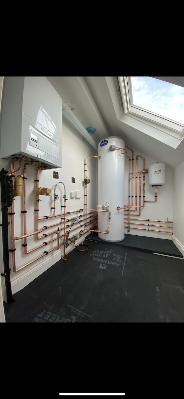 Vaillant system boiler and Stelfflow unvented cylinder installed